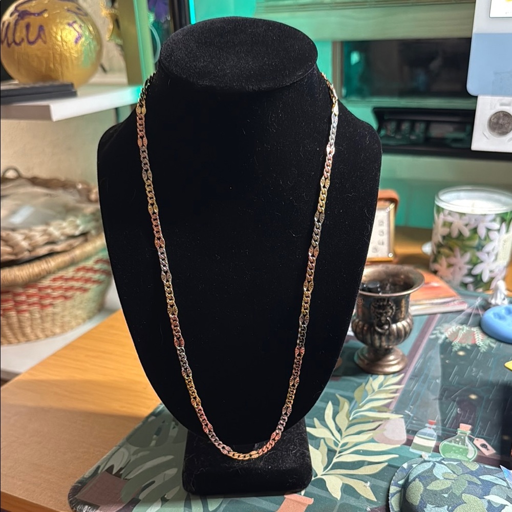 Gold and Silver Chain Necklaces with Polished Finish